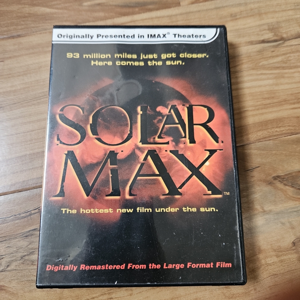 Solar Max DVD - Black Case